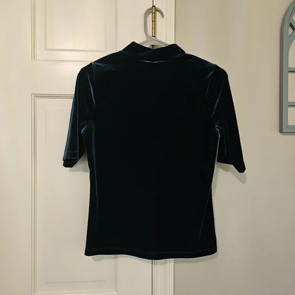 Banana Republic Velvet Top in Deep Blue - Picture 2 of 3